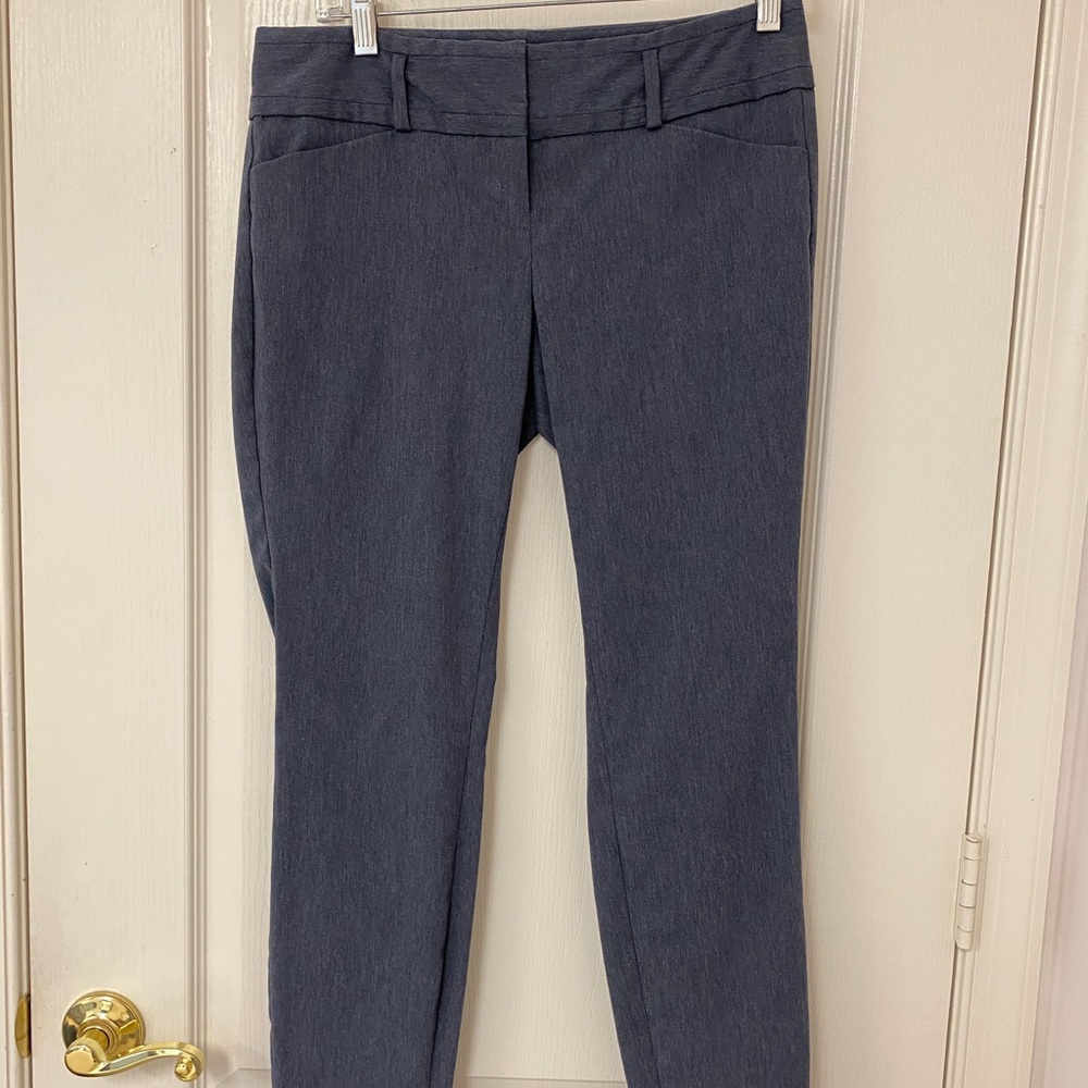 Grey Exact Stretch slacks from The Limited